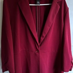 NYCC-(New York Clothing Company) RED WOMAN’S BLAZER, SIZE: XL